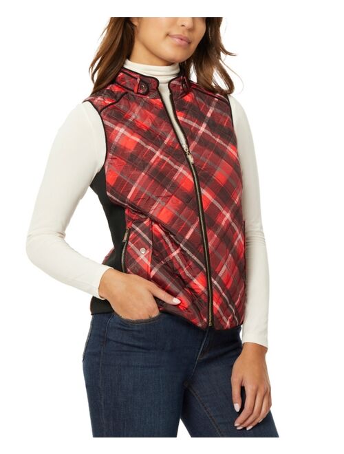 JONES NEW YORK Women's Quilted Zip Front Vest Jacket