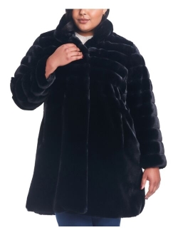 Women's Plus Size Faux-Fur Coat