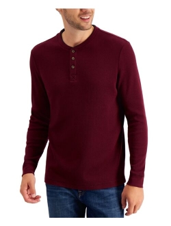 Men's Thermal Henley Shirt, Created for Macy's