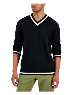 Men's V-Neck Cricket Sweater, Created for Macy's