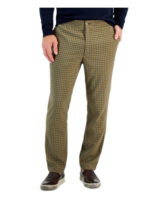 CLUB ROOM Men's Four-Pocket Plaid Pants, Created for Macy's