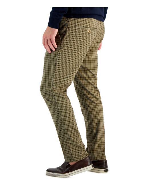 CLUB ROOM Men's Four-Pocket Plaid Pants, Created for Macy's