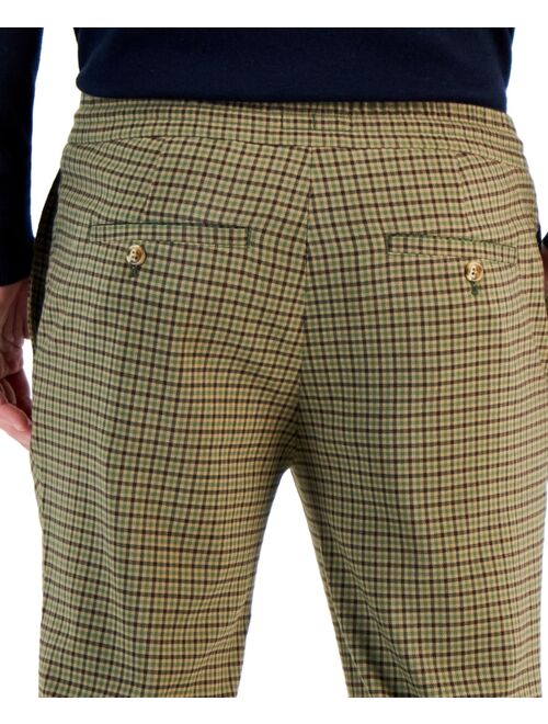 CLUB ROOM Men's Four-Pocket Plaid Pants, Created for Macy's