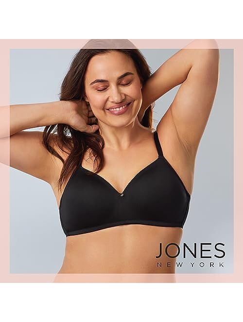 Jones New York Everyday Wireless Bra - Sweetheart Shape - Adjustable Straps - 2-Pack Multipack