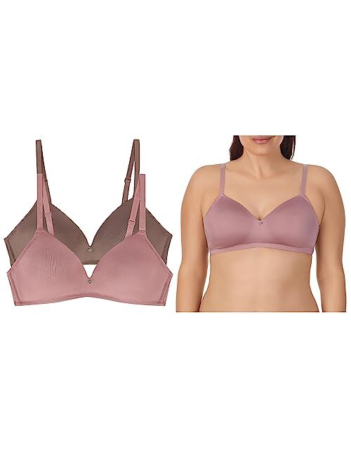 Jones New York Everyday Wireless Bra - Sweetheart Shape - Adjustable Straps - 2-Pack Multipack