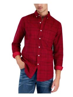 Men's Rich Plaid Corduroy Shirt, Created for Macy's