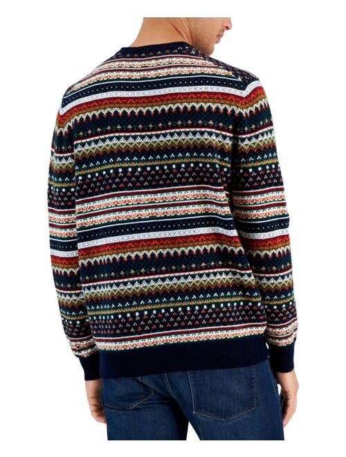 CLUB ROOM Men's Dale Fair Isle Sweater, Created for Macy's