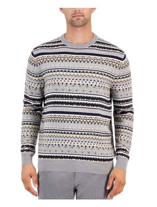 CLUB ROOM Men's Dale Fair Isle Sweater, Created for Macy's