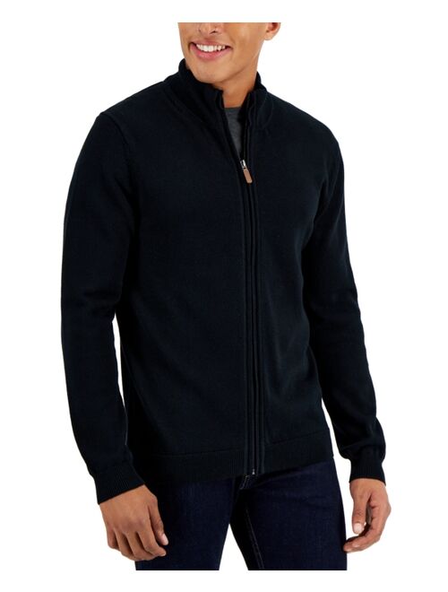 CLUB ROOM Men's Full-Zip Sweater, Created for Macy's