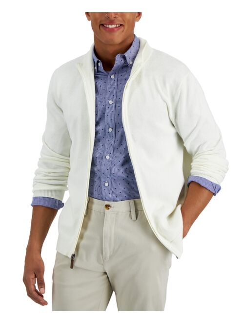 CLUB ROOM Men's Full-Zip Sweater, Created for Macy's