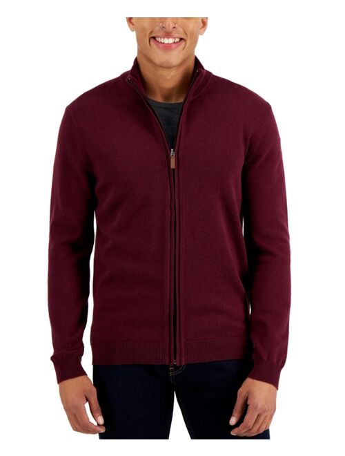 CLUB ROOM Men's Full-Zip Sweater, Created for Macy's