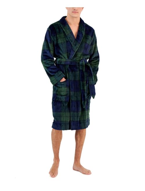 CLUB ROOM Men's Plush Pajama Robe, Created for Macy's