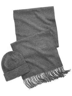 Men's Beanie & Scarf Set, Created for Macy's