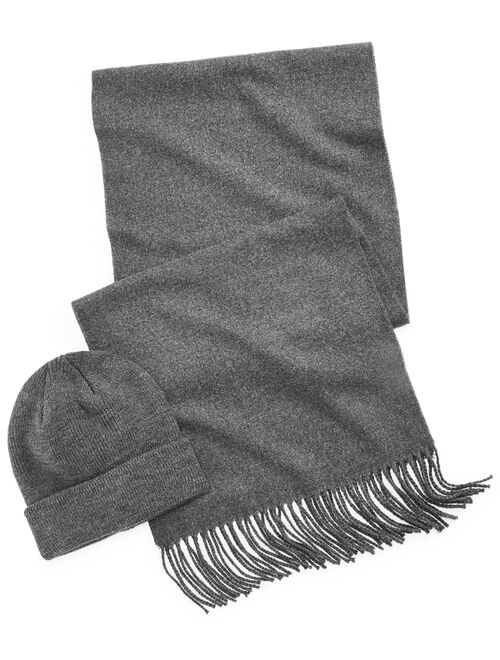 CLUB ROOM Men's Beanie & Scarf Set, Created for Macy's