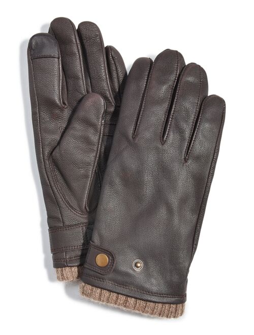 CLUB ROOM Men's Quilted Cashmere Gloves, Created for Macy's