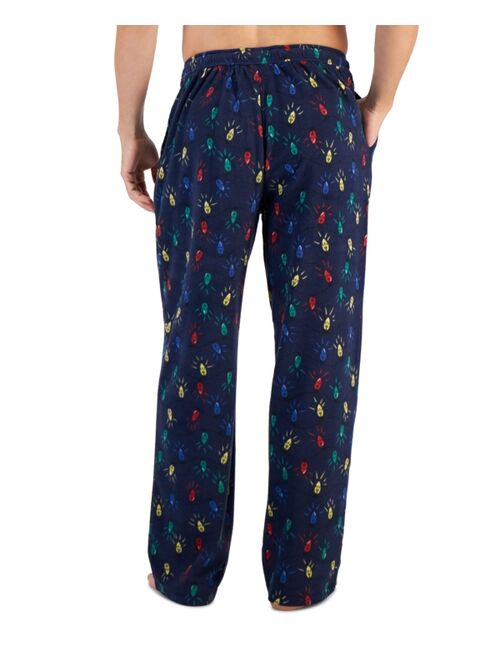 CLUB ROOM Men's Fair Isle Fleece Pajama Pants, Created for Macy's