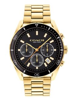 Men's Preston Chronograph Gold-Tone Bracelet Watch 44mm