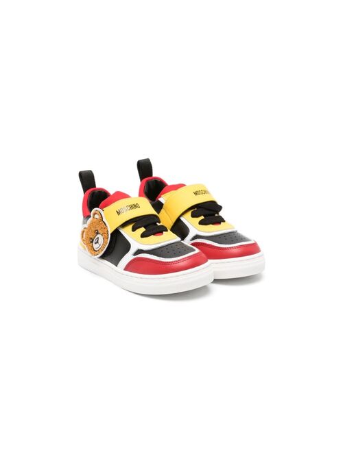 Moschino Kids Teddy Bear leather sneakers