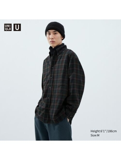 Twill Oversized Checked Long-Sleeve Shirt