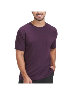 netdraw Men's Ultra Soft Bamboo Pocket T-Shirt Classic Fit Lightweight Cooling Short Sleeve Casual Basic Cotton Shirt