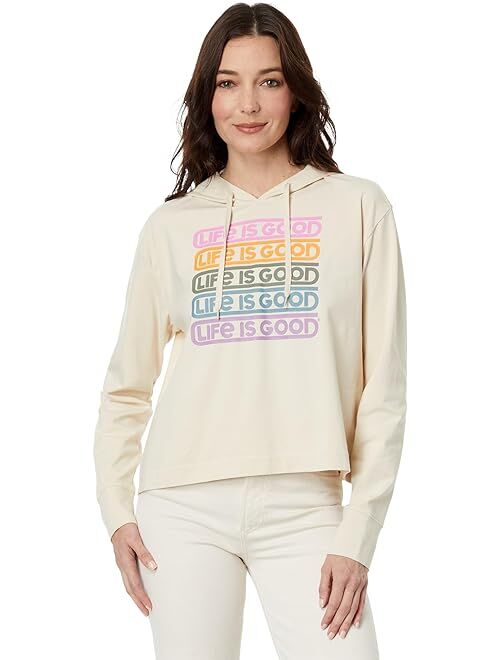 Retro Stack Life is Good Crusher Flex Boxy Hoodie