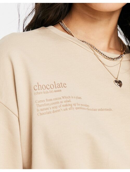 Only cropped elasticized sweatshirt in beige