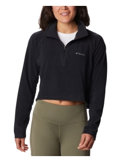 Women's Glacial Cropped II Sportswear Fleece 1/2-Zip Top