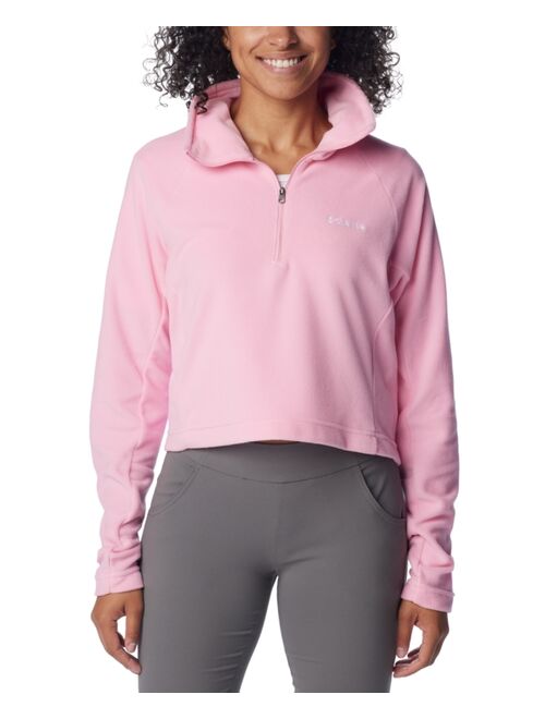 Columbia Women's Glacial Cropped II Sportswear Fleece 1/2-Zip Top