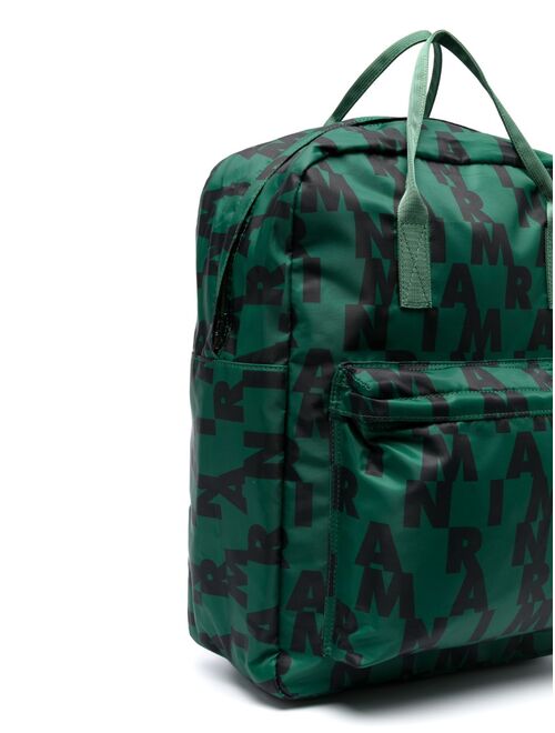 Marni Kids logo-print backpack