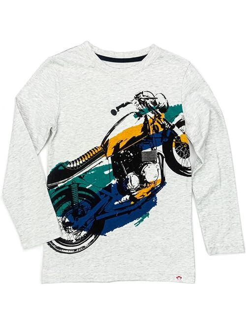 Appaman Kids Motorcycle Graphic Long Sleeve Tee (Toddler/Little Kids/Big Kids)