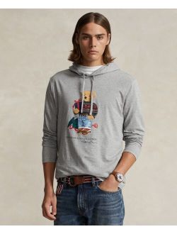 Men's Cotton Polo Bear Jersey Hooded T-Shirt