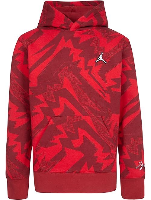 Jordan Kids MJ Essentials All Over Print Fleece Sweatshirt (Big Kids)