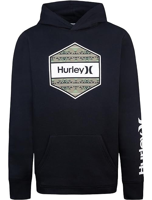 Hurley Kids Hexagon Graphic Pullover Hoodie (Big Kids)