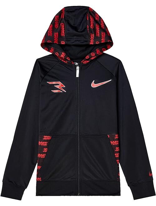 Nike 3BRAND Kids All Over Print Panel Zip-Up Hoodie (Big Kids)