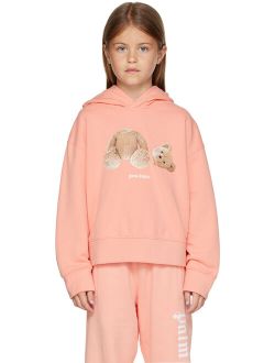 Kids Pink Bear Hoodie