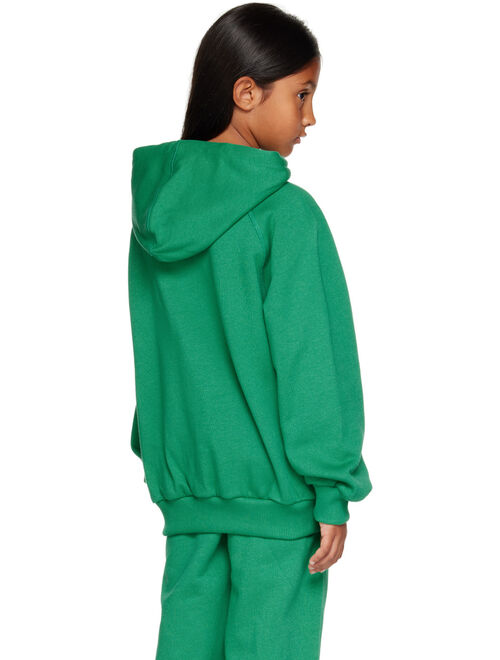 WANDER & WONDER Kids Green Fox Embroidered Hoodie