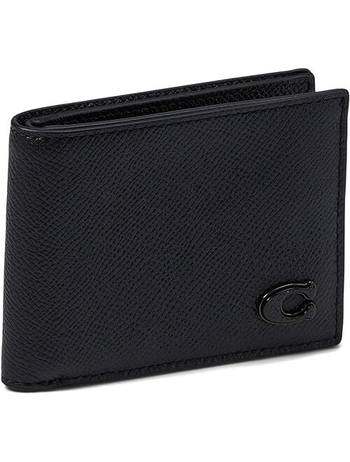 COACH Slim Billfold in Cross Grain Leather