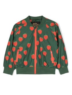 graphic-print bomber jacket