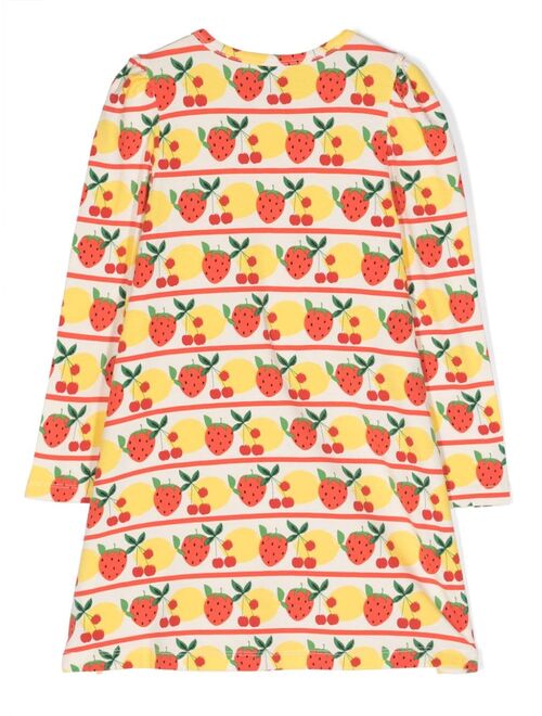 Mini Rodini fruit-print jersey A-line dress