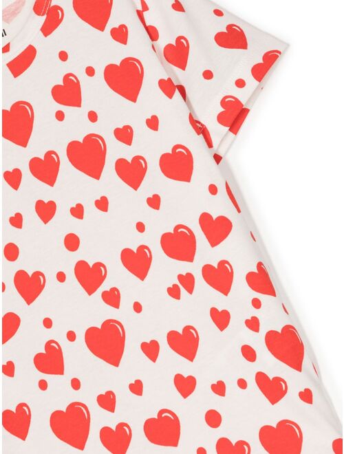 Mini Rodini heart-print cotton T-shirt