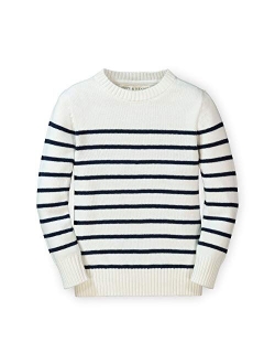 Boys Crewneck Pullover Sweater with Elbow Patches