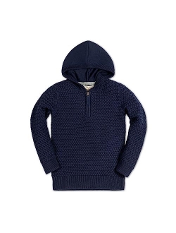 Boys Hooded Pullover Sweater