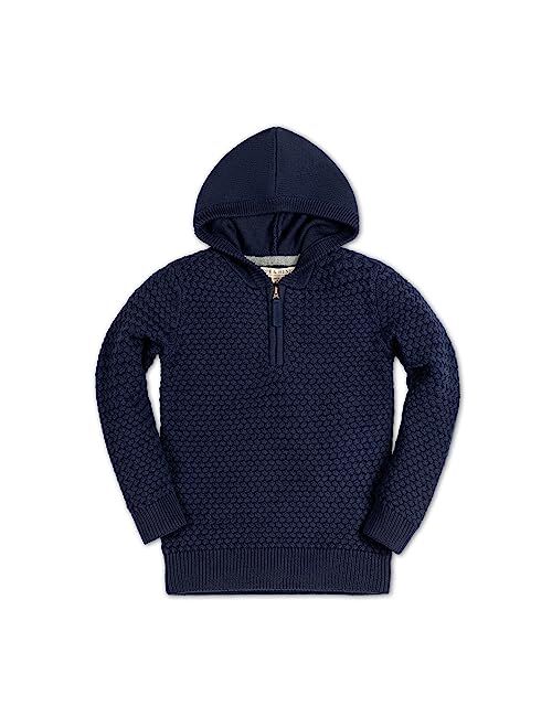 HOPE & HENRY Boys Hooded Pullover Sweater