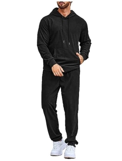 Men's Tracksuit 2 Piece Set Hoodie Sweatsuits Athletic Jogging Suits Casual Sports Outfits