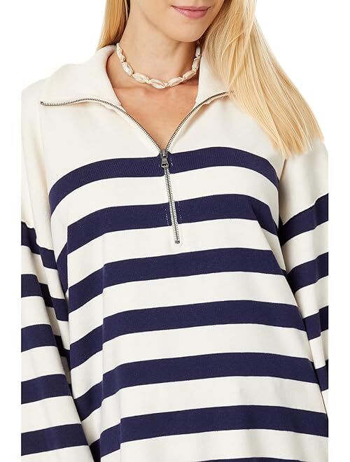 Free People Coastal Stripe Pullover