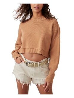 Women's Easy Street Ribbed Cropped Pullover Sweater