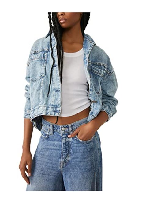 Free People Opal Swing Denim Jacket