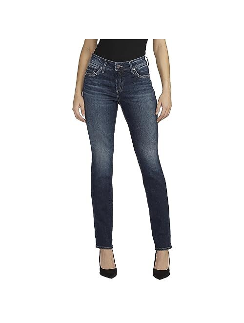 Silver Jeans Co. Elyse Mid-Rise Straight Leg Jeans L03403ECF335