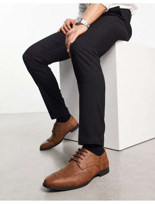 New Look brogue in dark brown