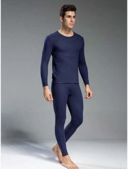 Men s Thermal Underwear Set Autumn winter Warm Clothes For Men Trendy And Cool Casual Wear Winter Outerwear Innerwear For Men Perfect For Autumn Outfit